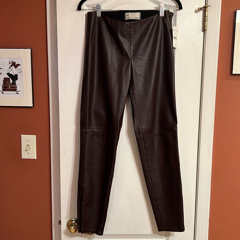 Free people faux leather pant